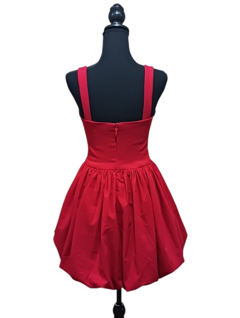 NBD Yaritza Bubble Mini Dress Red Cocktail - Picture 3 of 9